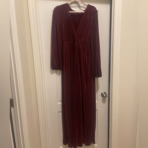 Dark maroon Maxi Dress
